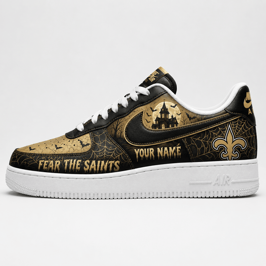 New Orleans Saints | Premium Fear The Team Halloween Low Top Sneakers