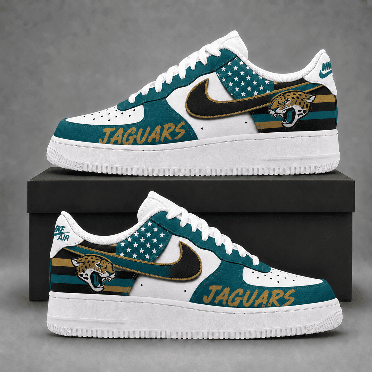 Jacksonville Jaguars | Premium American Football Team Limited Low Top Shoes Ndn508