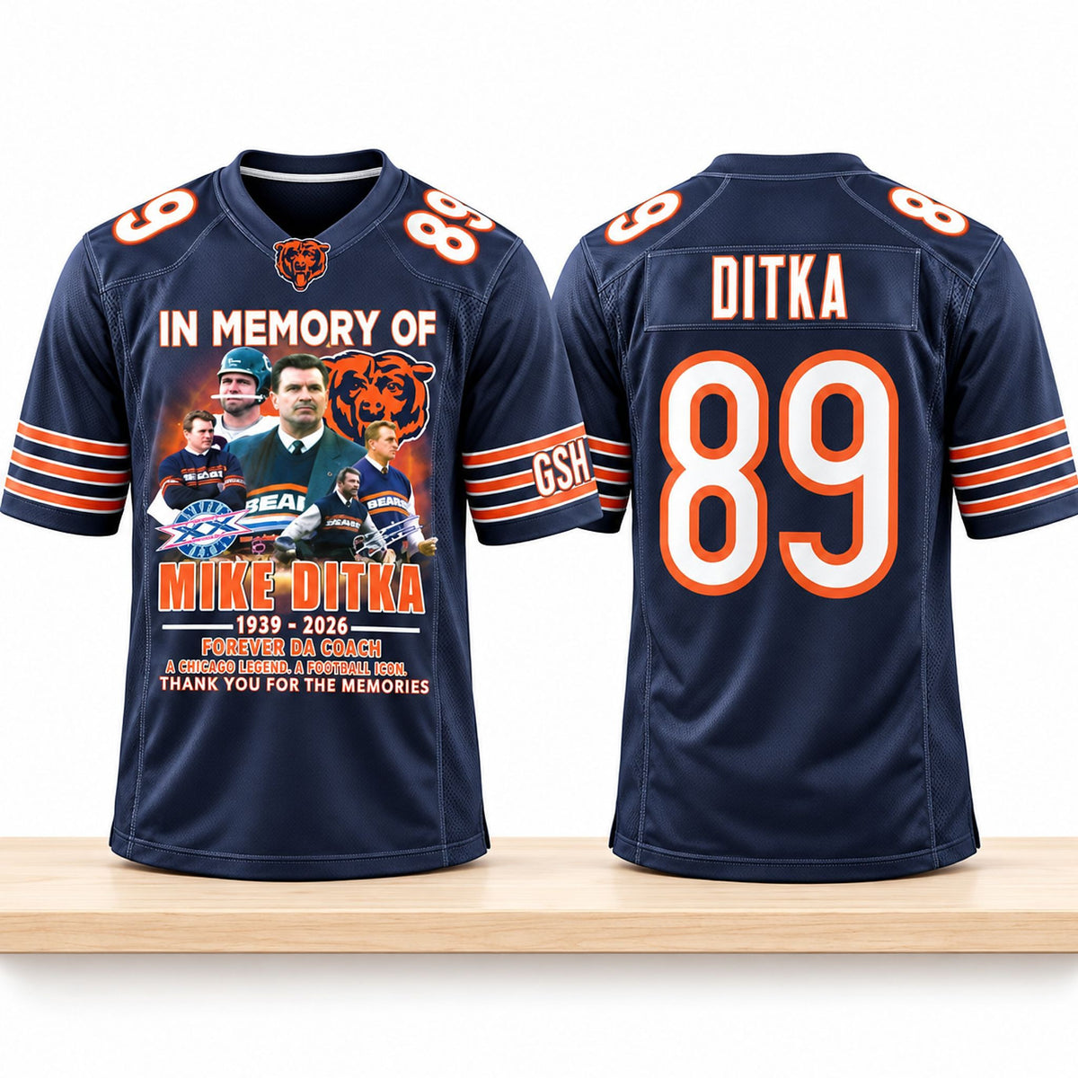 Mike Ditka Merch Thank You The Memories Bears Jersey Best Presents For Mike Ditka Fans