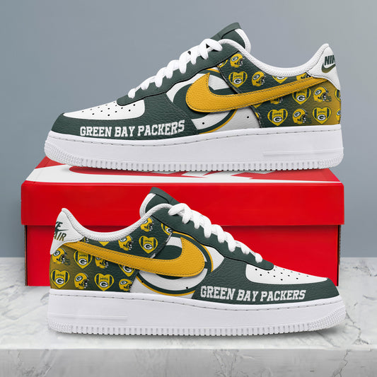 Green Bay Packers | Premium Gridiron Classic Low Top Shoes Nth13