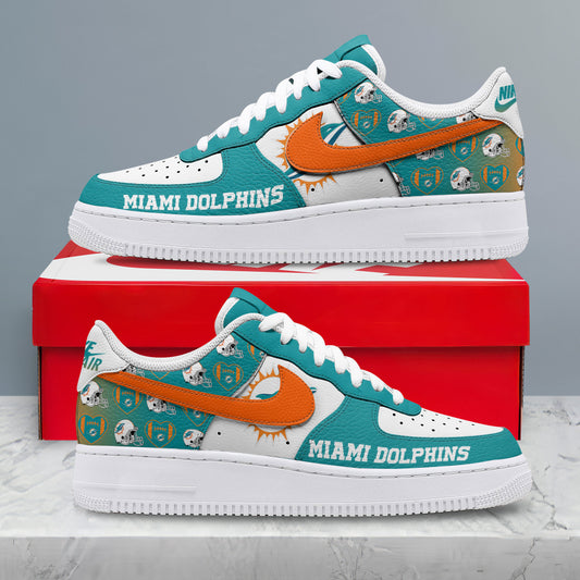 Miami Dolphins | Premium Gridiron Classic Low Top Shoes Nth12