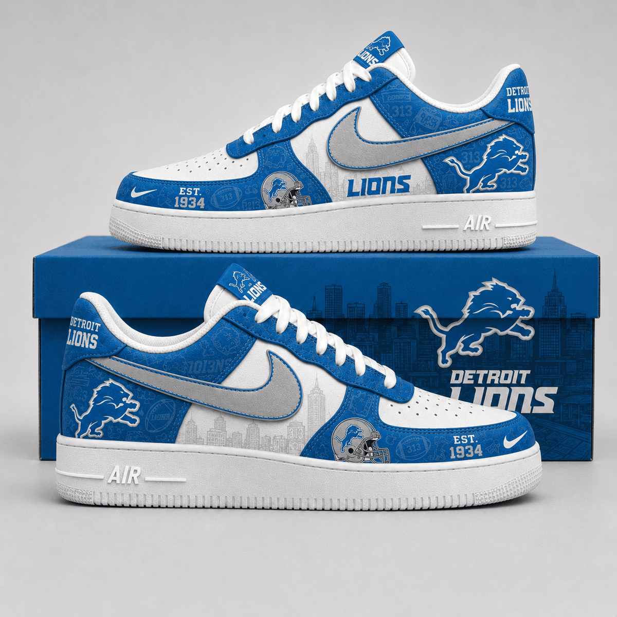 Detroit Lions | Premium Game Ready Fan Low Top Shoes - Va35232