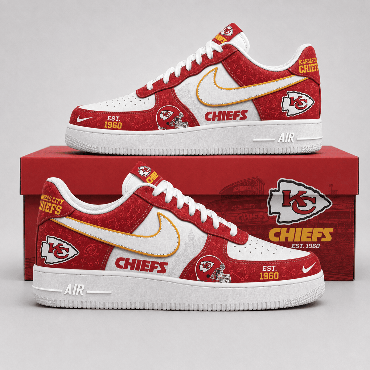 Kansas City Chiefs | Premium Game Ready Fan Low Top Shoes - Va35228