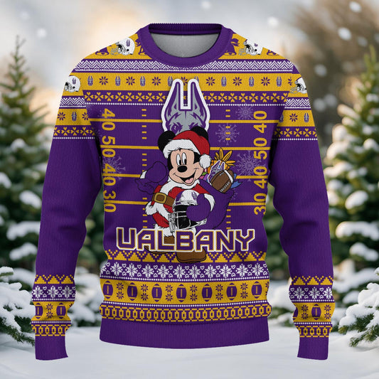 Albany Great Danes Mickey Mouse Santa Ugly Christmas Sweater
