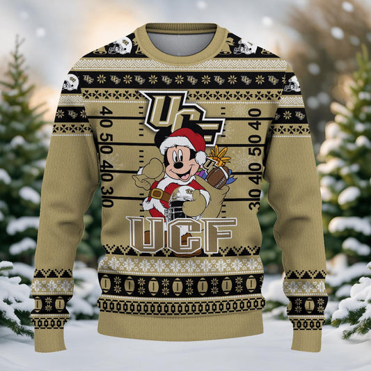 Ucf Knights Mickey Mouse Santa Ugly Christmas Sweater