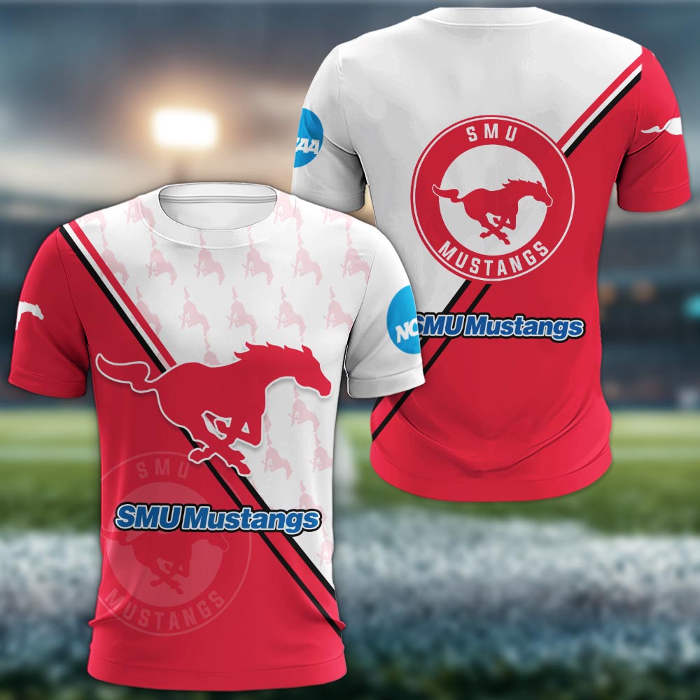 Smu Mustangs Logo 3d Clothing