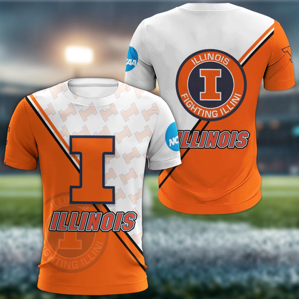 Illinois Fighting Illini Logo 3d Clothing