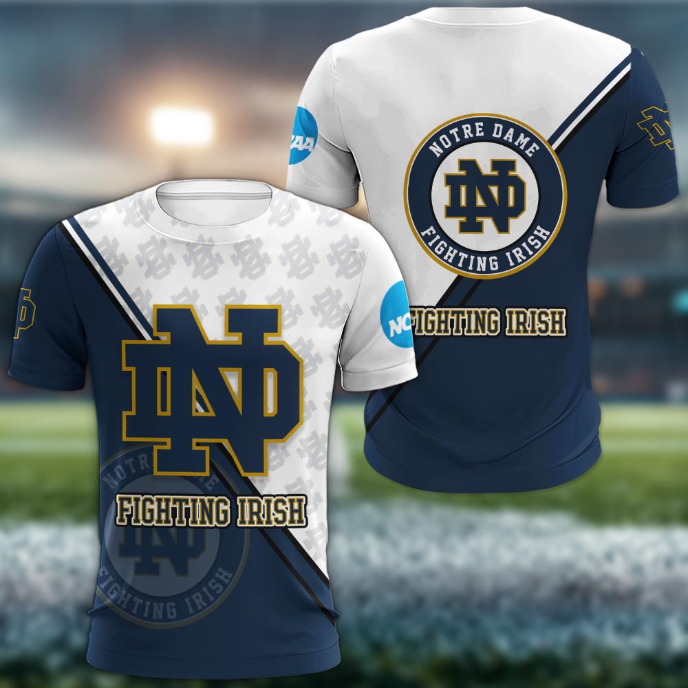 Notre Dame Fighting Irish Logo 3d Clothing