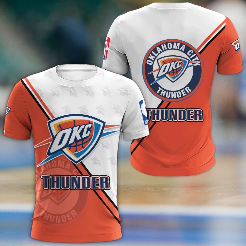 Oklahoma City Thunder Logo 3d Clothing