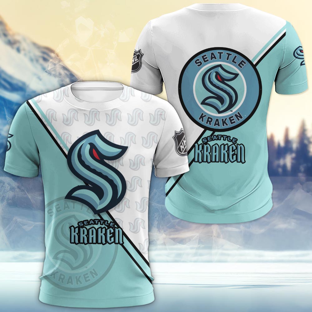 Seattle Kraken Logo 3d Clothing