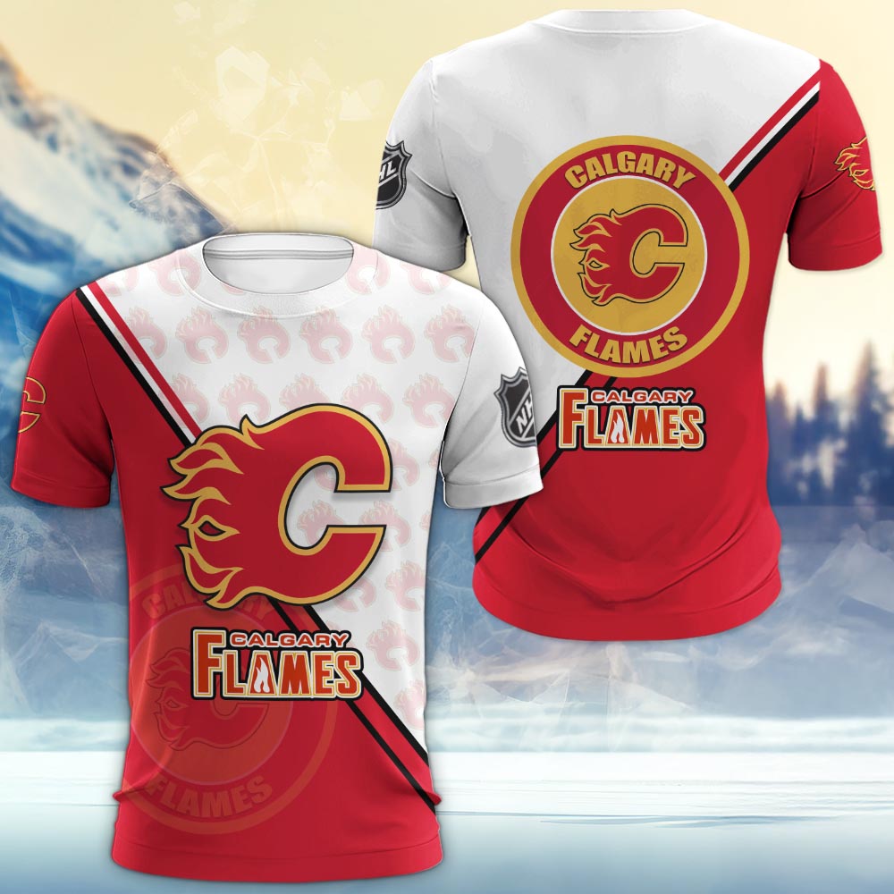 Calgary Flames Logo 3d Clothing