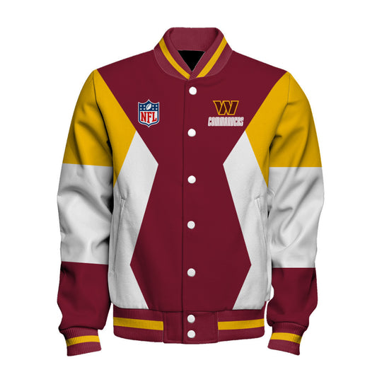 Washington Commanders National Football League 2026 Unique Design Unisex Varsity Jacket
