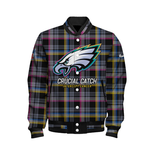 Philadelphia Eagles National Football League 2026 Crucial Catch Unisex Varsity Jacket
