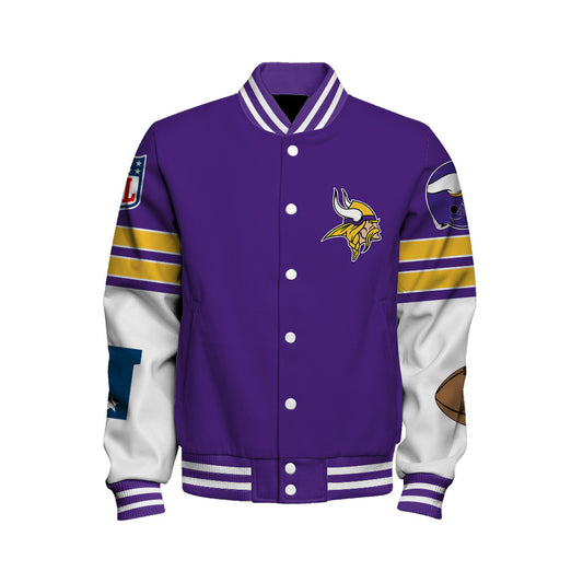 Minnesota Vikings National Football League 2026 Feel The Power Unisex Varsity Jacket