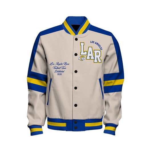 Los Angeles Rams | Football Team 2026 Feel The Power Unisex Varsity Jacket