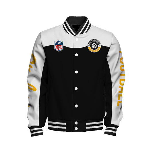 Pittsburgh Steelers National Football League 2026 Face Any Weather Unisex Varsity Jacket