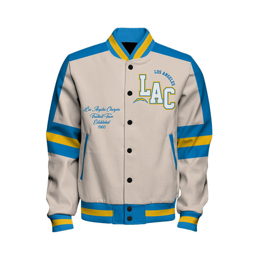 Los Angeles Chargers | Football Team 2026 Feel The Power Unisex Varsity Jacket