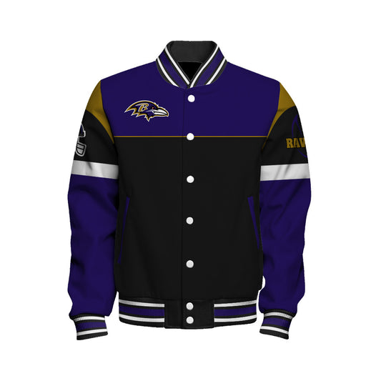 Baltimore Ravens National Football League 2026 Feel The Power Unisex Varsity Jacket