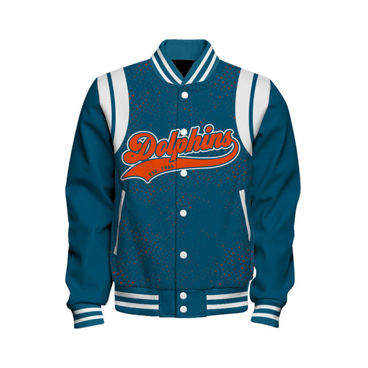 Miami Dolphins National Football League 2026 Make Your Mark Unisex Varsity Jacket