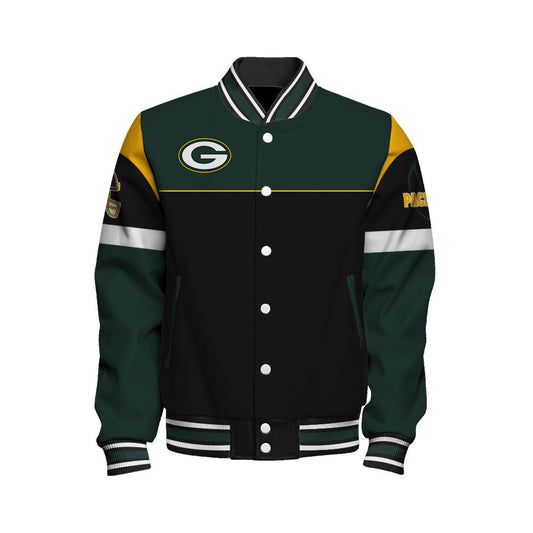 Green Bay Packers National Football League 2026 Feel The Power Unisex Varsity Jacket