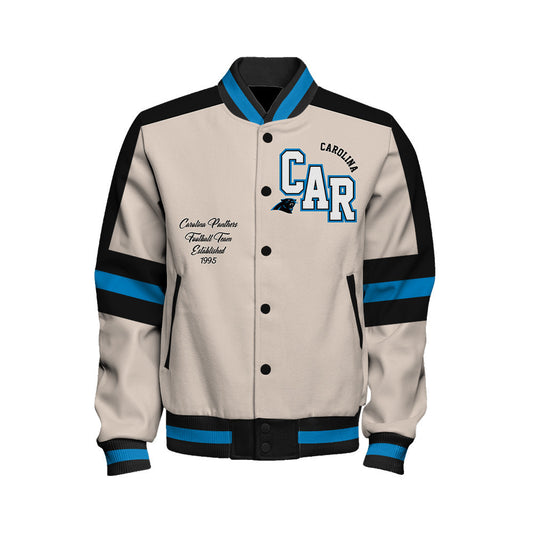 Carolina Panthers | Football Team 2026 Feel The Power Unisex Varsity Jacket