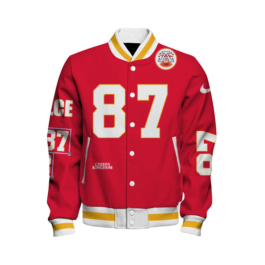 Travis Kelce #87 Kansas City Chiefs National Football League 2026 Unique Design Unisex Varsity Jacket