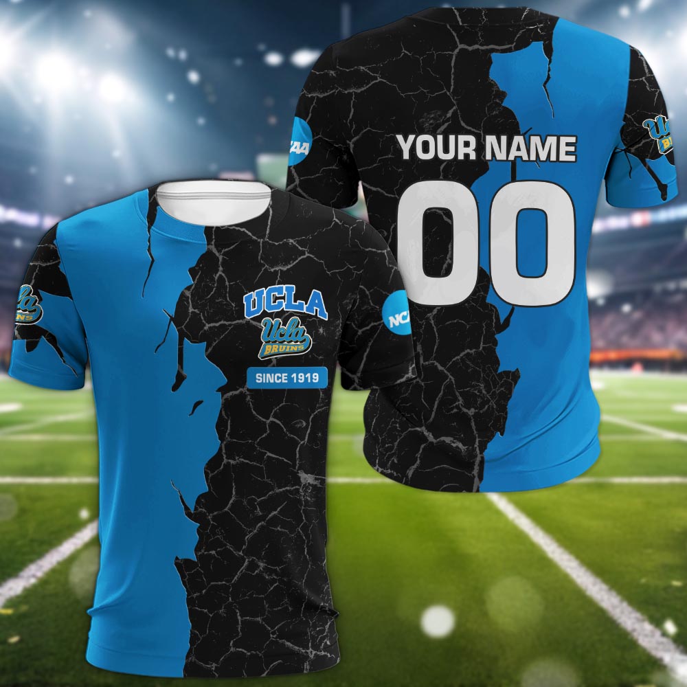 Ucla Bruins 3d Cracked Design Personalized Apparel