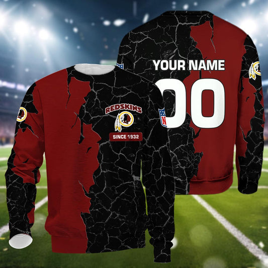 Washington 3d Cracked Design Personalized Apparel