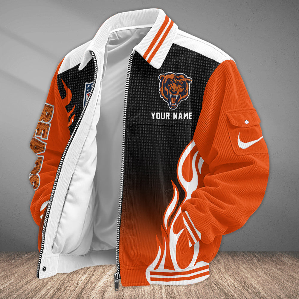 Chicago Bears Touchdown Classic Varsity Jacket Pg555z