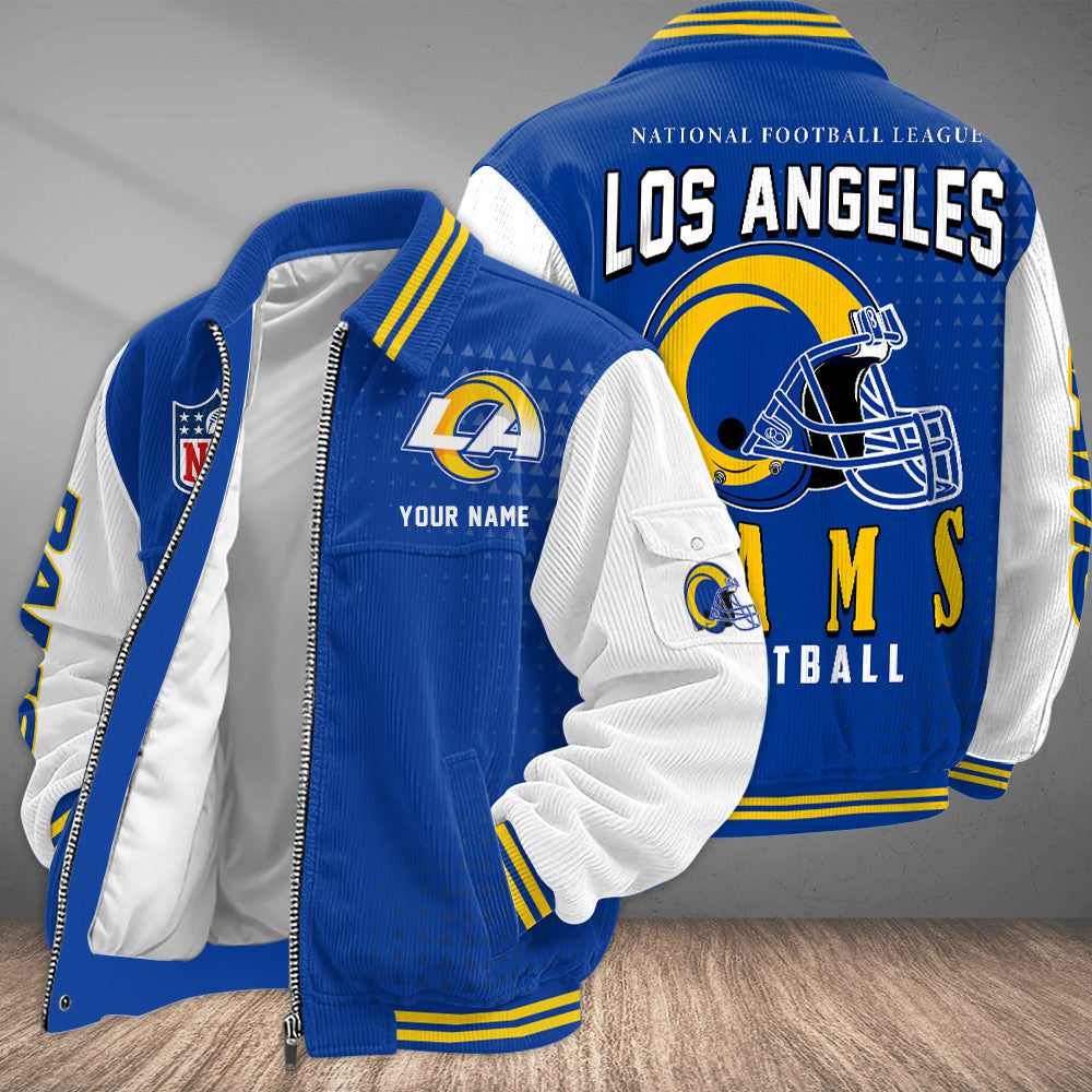 Los Angeles Rams Touchdown Classic Varsity Jacket Pasjrh