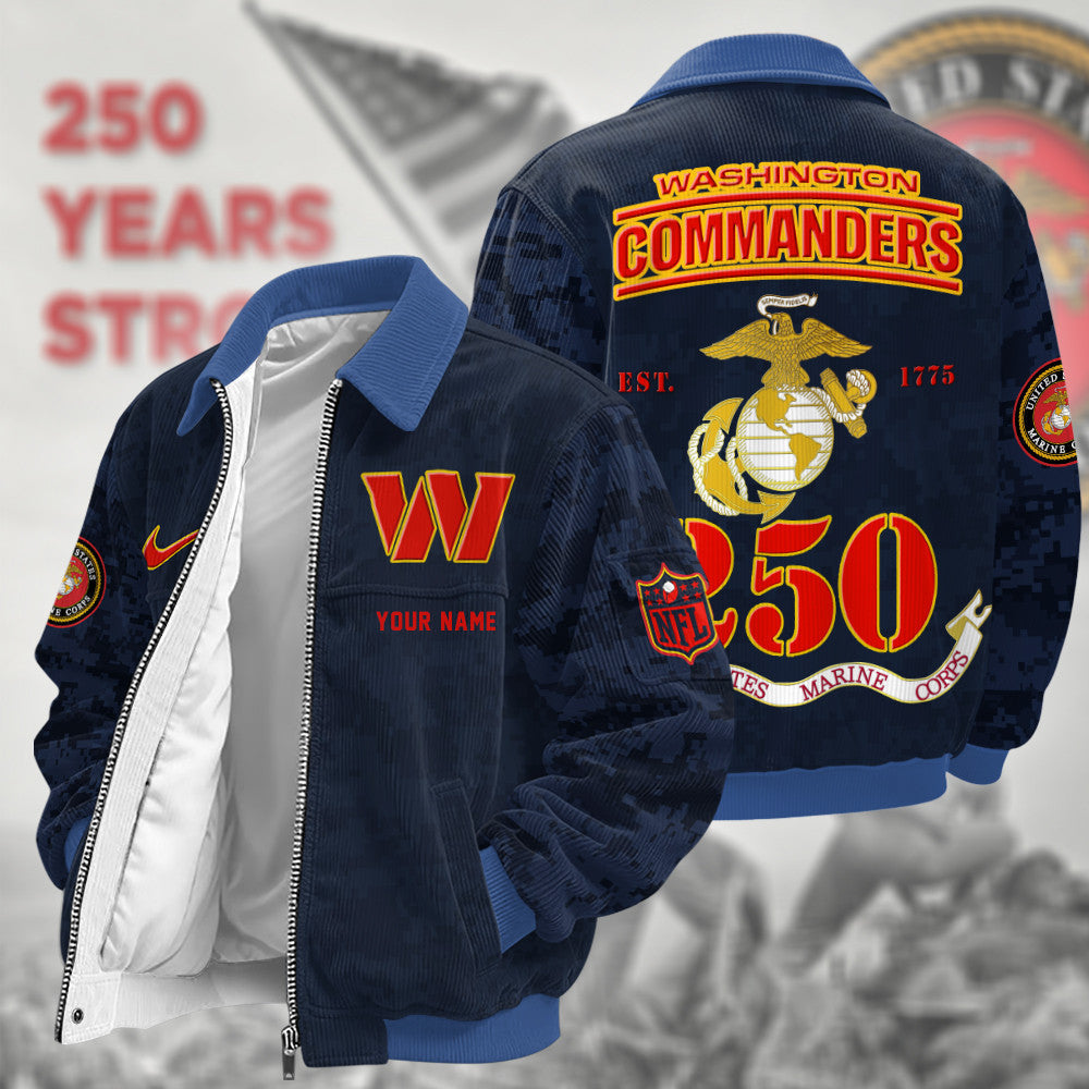 Washington Commanders Us 250th Anniversary Touchdown Classic Varsity Jacket Pyug3t