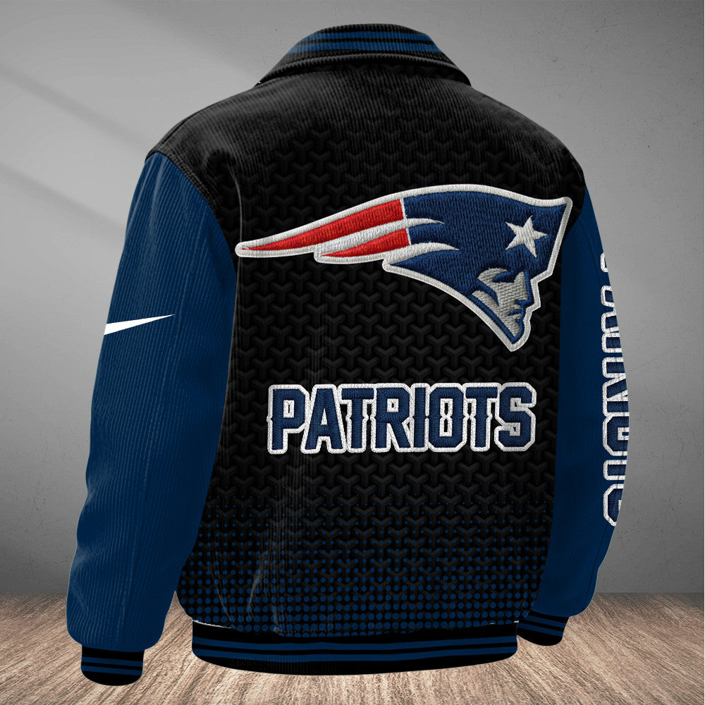 New England Patriots Touchdown Classic Varsity Jacket Pz4wum