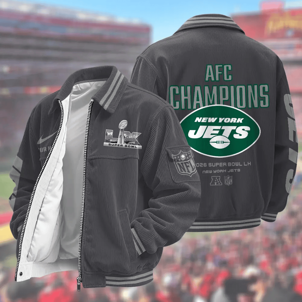 New York Jets Super Bowl 2026 Touchdown Classic Varsity Jacket Pdc6h4