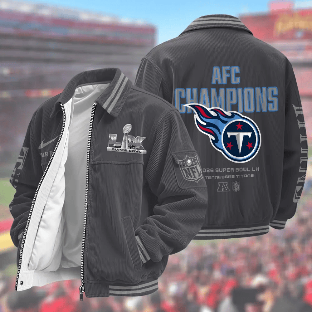 Tennessee Titans Super Bowl 2026 Touchdown Classic Varsity Jacket Pecydl