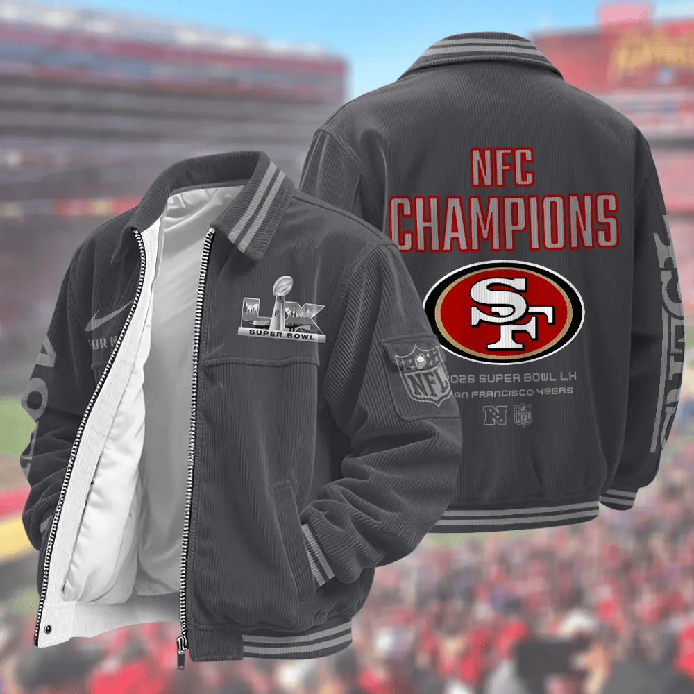 San Francisco 49ers Super Bowl 2026 Touchdown Classic Varsity Jacket Pm25mj