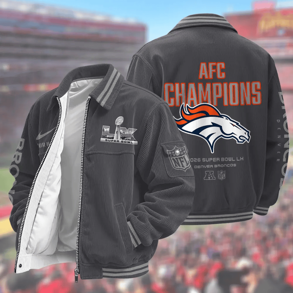 Denver Broncos Super Bowl 2026 Touchdown Classic Varsity Jacket Px7kr3