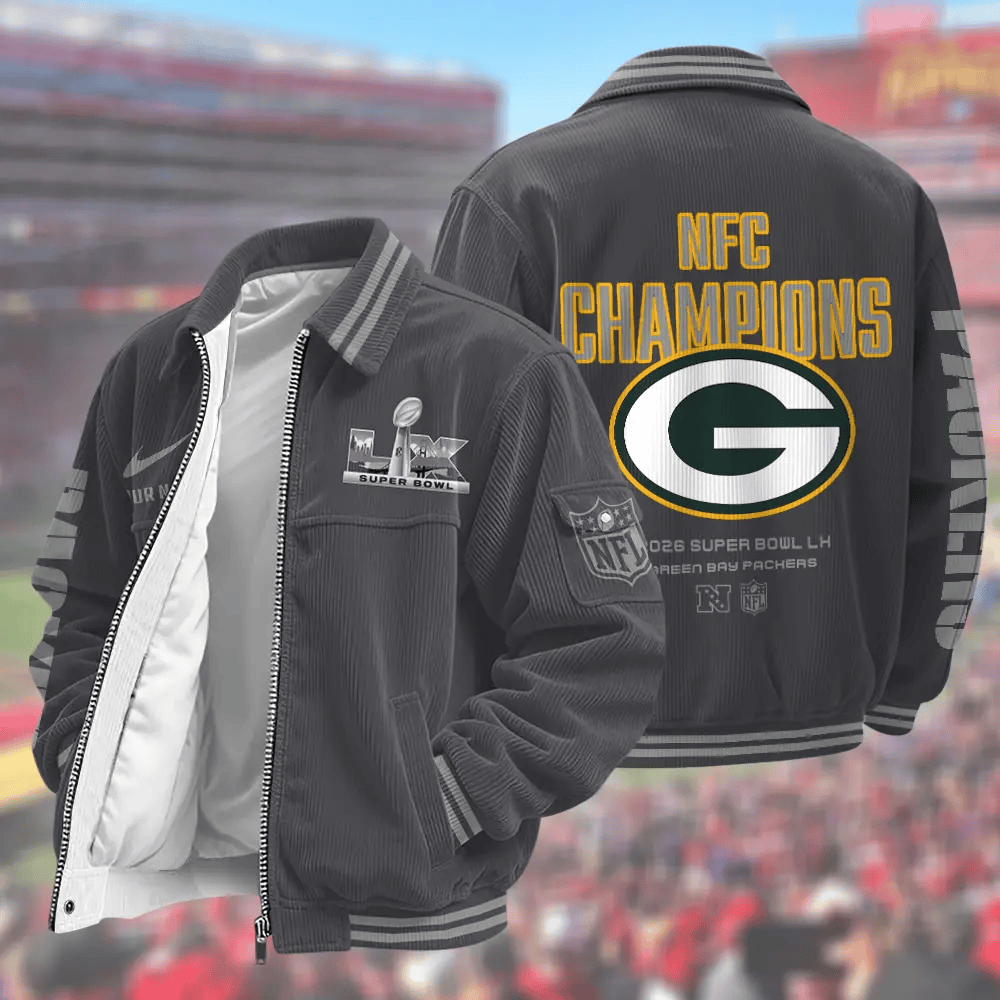 Green Bay Packers Super Bowl 2026 Touchdown Classic Varsity Jacket Pfax8c