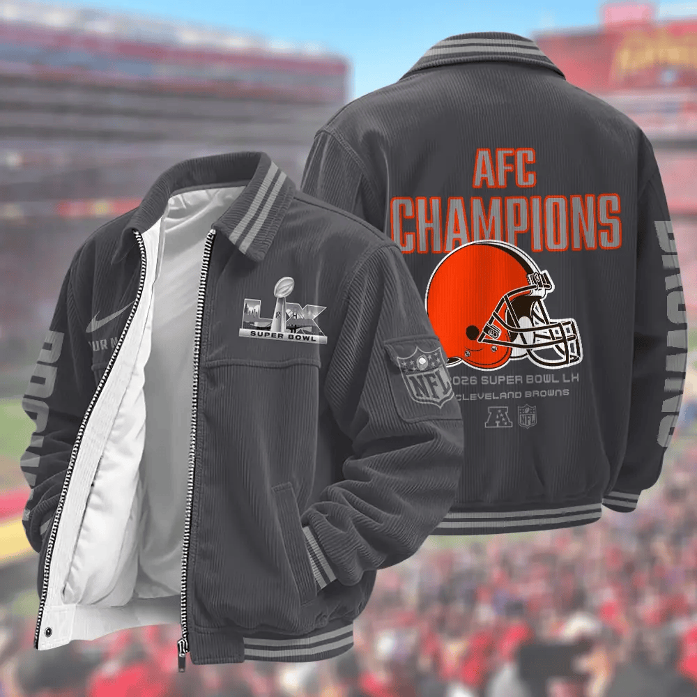 Cleveland Browns Super Bowl 2026 Touchdown Classic Varsity Jacket Pa54zs