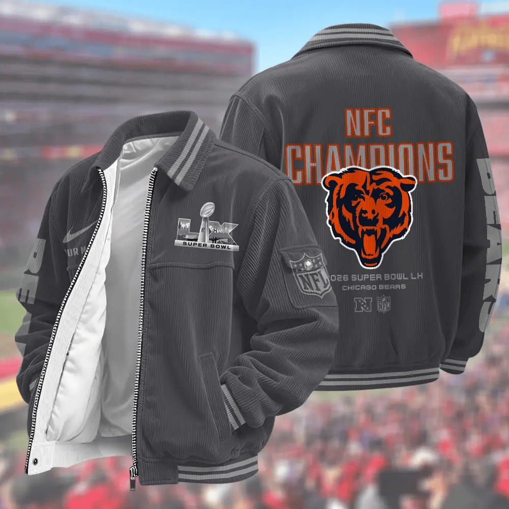 Chicago Bears Super Bowl 2026 Touchdown Classic Varsity Jacket Plna44
