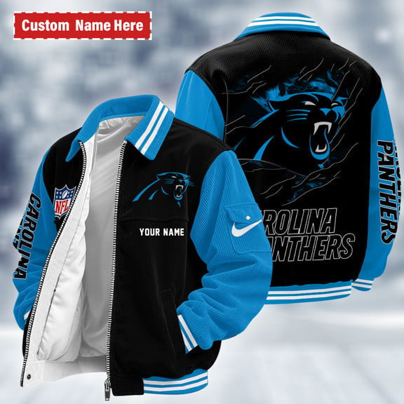 Carolina Panthers Touchdown Classic Varsity Jacket P2esl3
