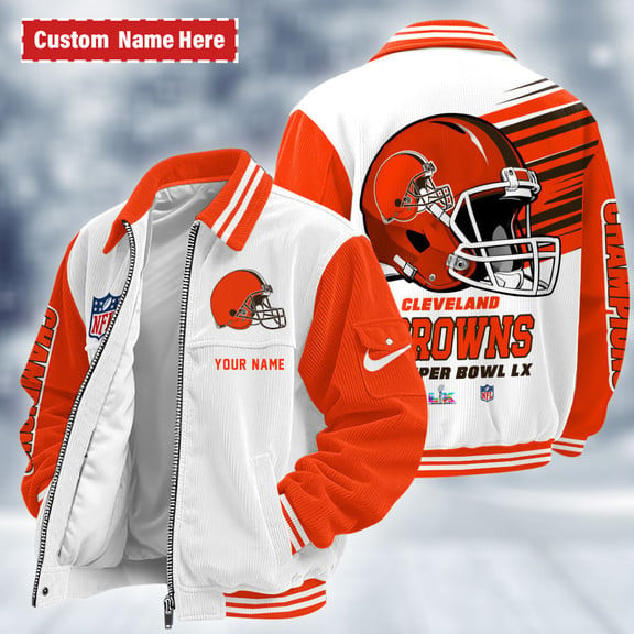 Cleveland Browns Touchdown Classic Varsity Jacket P275pt