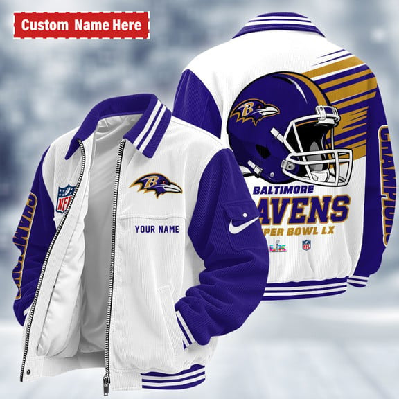 Baltimore Ravens Touchdown Classic Varsity Jacket P2vtga