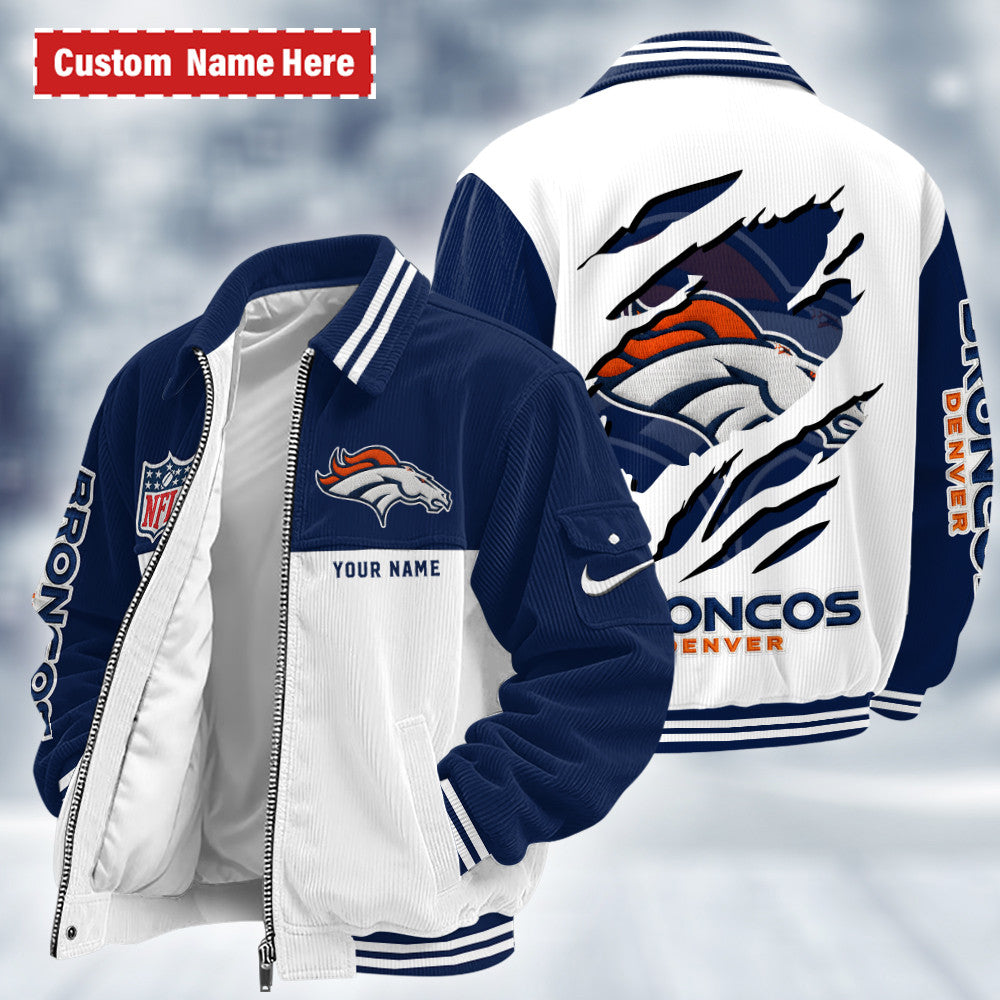Denver Broncos Touchdown Classic Varsity Jacket P2da5v