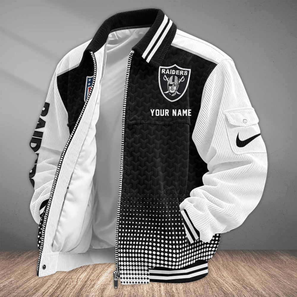 Las Vegas Raiders Touchdown Classic Varsity Jacket P2yptp