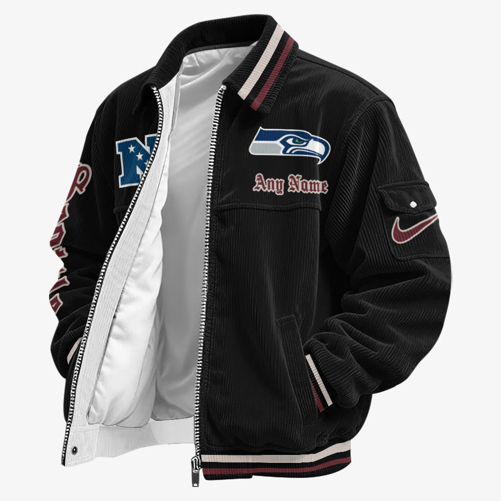 Seattle Seahawks Touchdown Classic Varsity Jacket P2marl