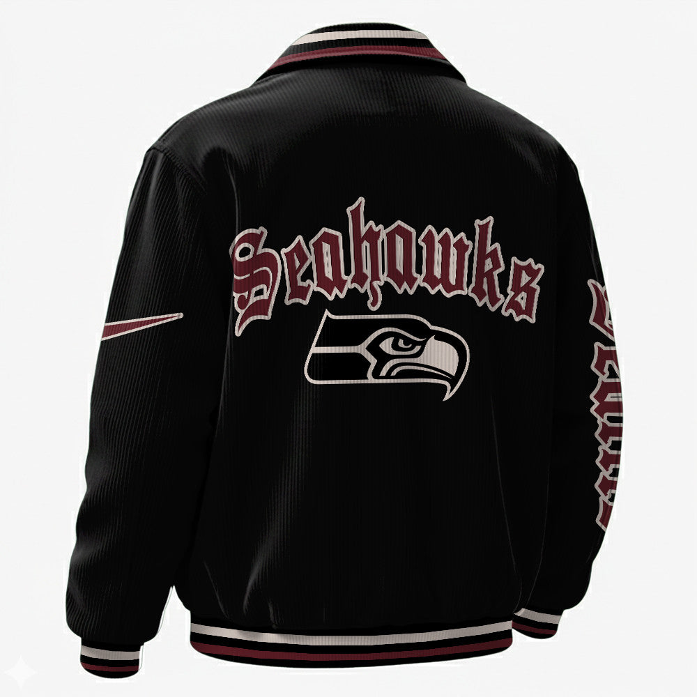 Seattle Seahawks Touchdown Classic Varsity Jacket P2marl