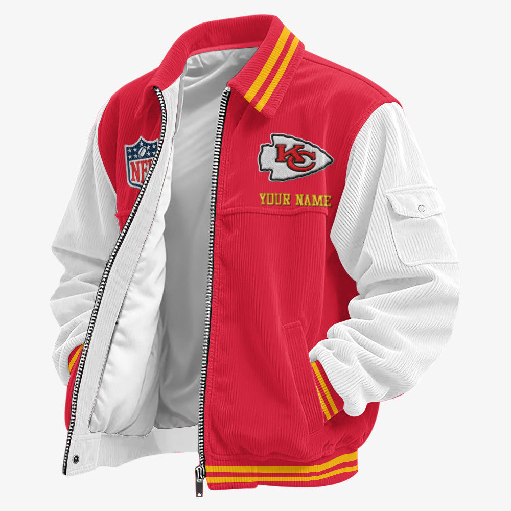 Kansas City Chiefs Touchdown Classic Varsity Jacket P23tev