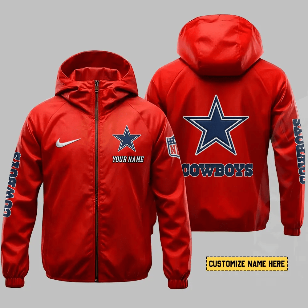 Dallas Cowboys Hooded Full Zip Windbreaker Jacket Pey9xt