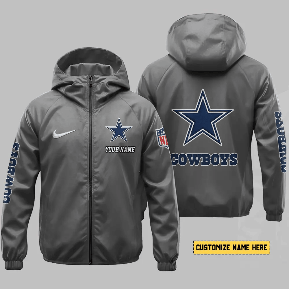 Dallas Cowboys Hooded Full Zip Windbreaker Jacket Pey9xt