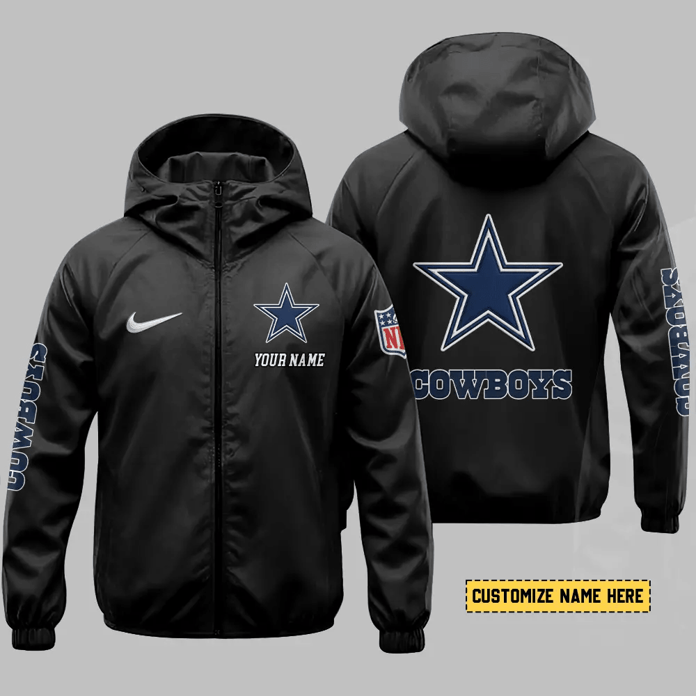 Dallas Cowboys Hooded Full Zip Windbreaker Jacket Pey9xt